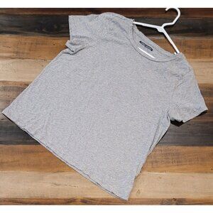 Carole Hochman T Shirt Gray Scoop Neck Pullover Short Sleeve Women's Size XL